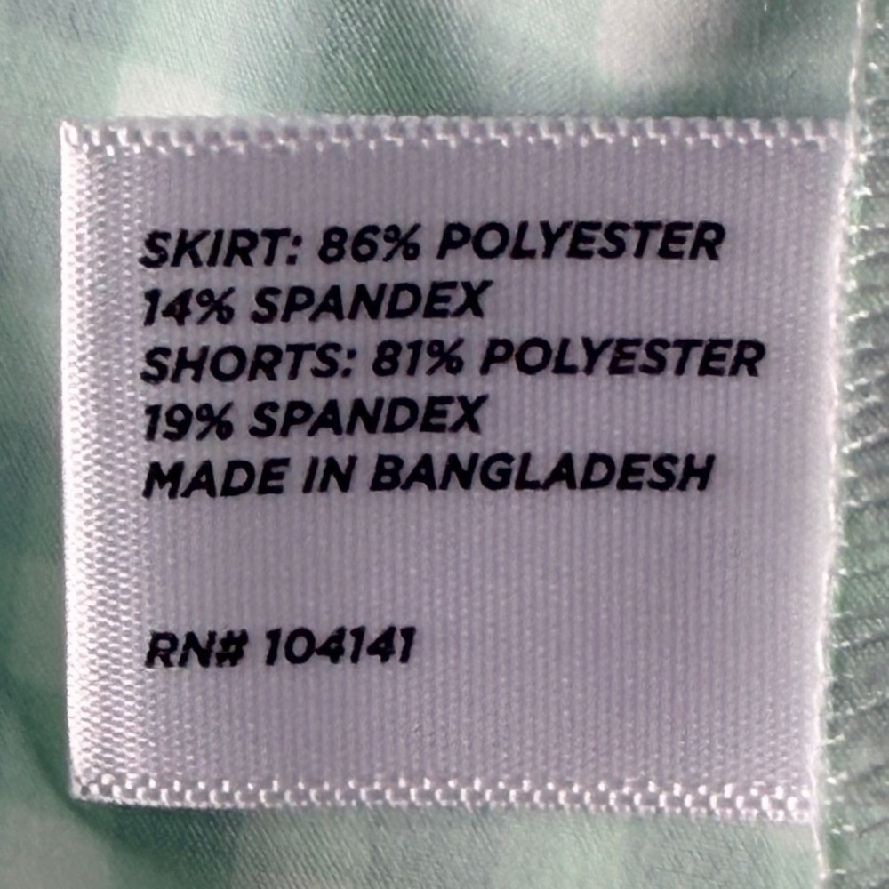 Walter Hagen Performance Green Gingham Pull On Golf Skort Womens Medium 16" NWT - Picture 8 of 9